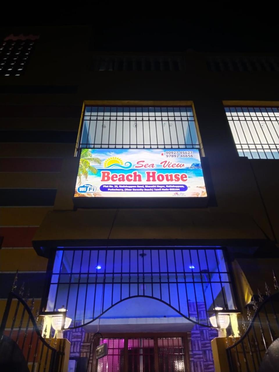 Sea View Beach House Pondicherry Exterior foto